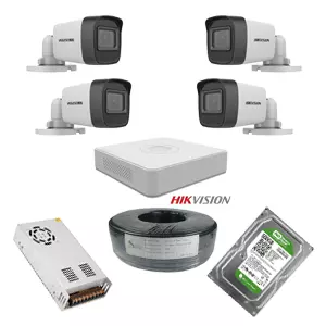 4 كاميرات مراقبة هيكفيجن 2 ميجا بالمشتملات