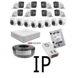 16 كاميرات 2 ميجا هيك فيجن IP poe